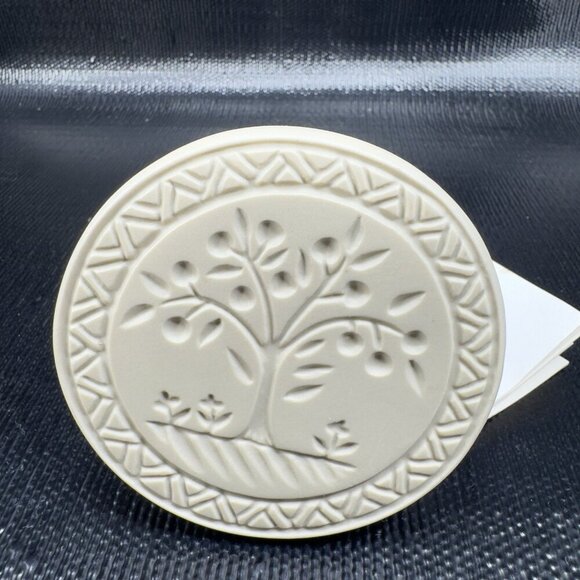 Vintage 1995 Brown Bag Cookie Art Apples Stamp Press Collectible New With Tags - Picture 5 of 12